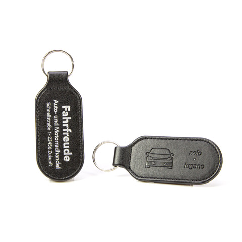 Schlüsselanhänger in PU-Lederimitation "LUG"